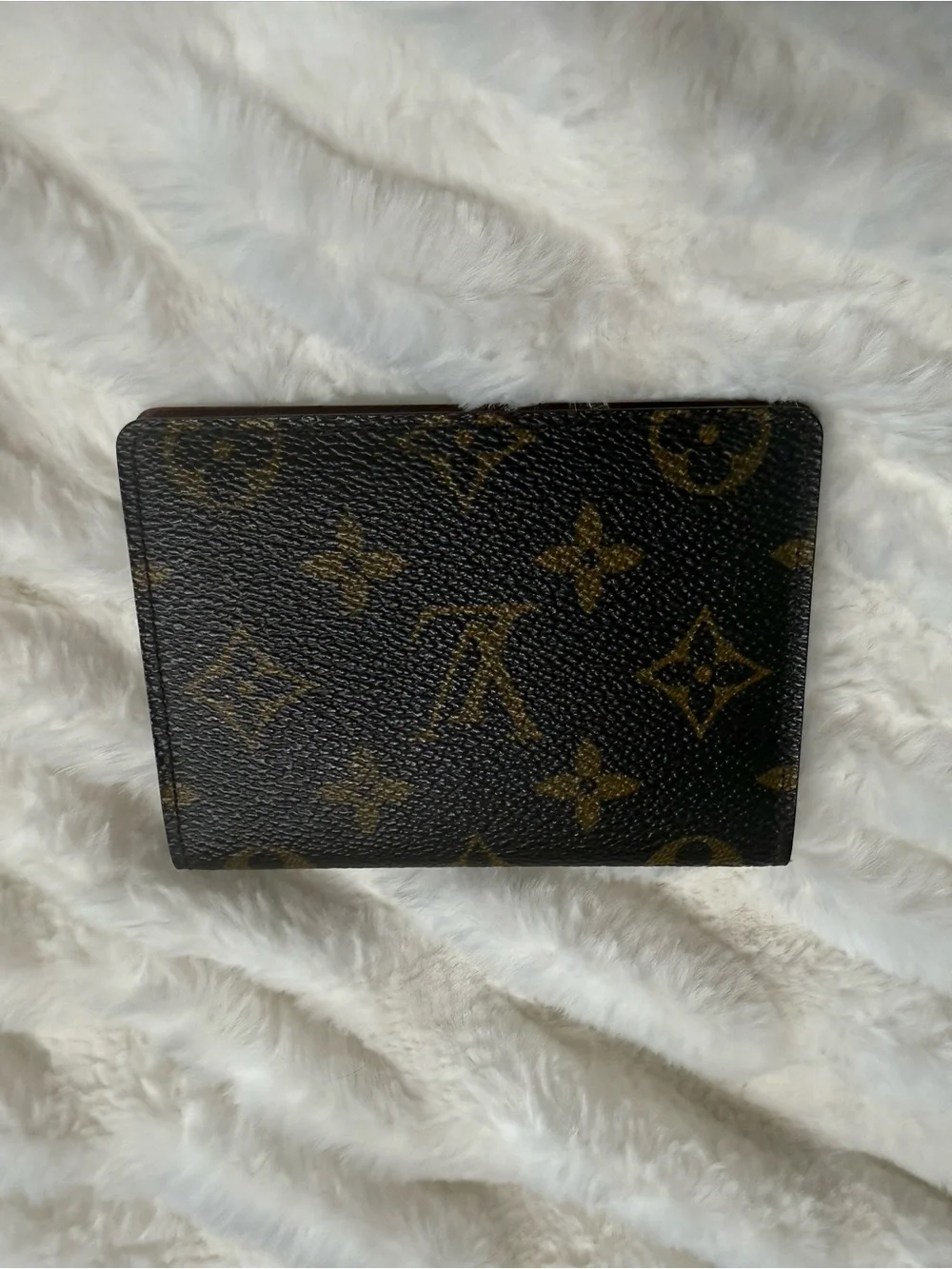 Louis Vuitton Monogram Canvas Card Case in Brown and Gold
